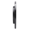 R1 88-94 Buick Regal Rear Right Drilled & Slotted Black Brake Rotor