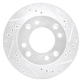 DFC 86-88 Mazda RX-7 Front Right Drilled & Slotted Silver Brake Rotor