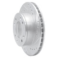 DFC 86-88 Mazda RX-7 Front Right Drilled & Slotted Silver Brake Rotor