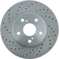 StopTech Select Sport Select Sport 06-15 Lexus IS250 Sport Slotted & Drilled Front Right Rotor