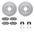 DFC 12-23 Dodge Attitude Rear Geospec Rotors with 5000 Advanced Brake Pads w/Hardware