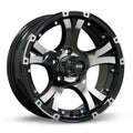MAXLYNE 15X6 5X4.5 ET0 CB3.19 BLACK MACHINED
