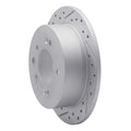 DFC 07-10 Hyundai Elantra Rear Left Drilled & Slotted Geoperformance Rotor