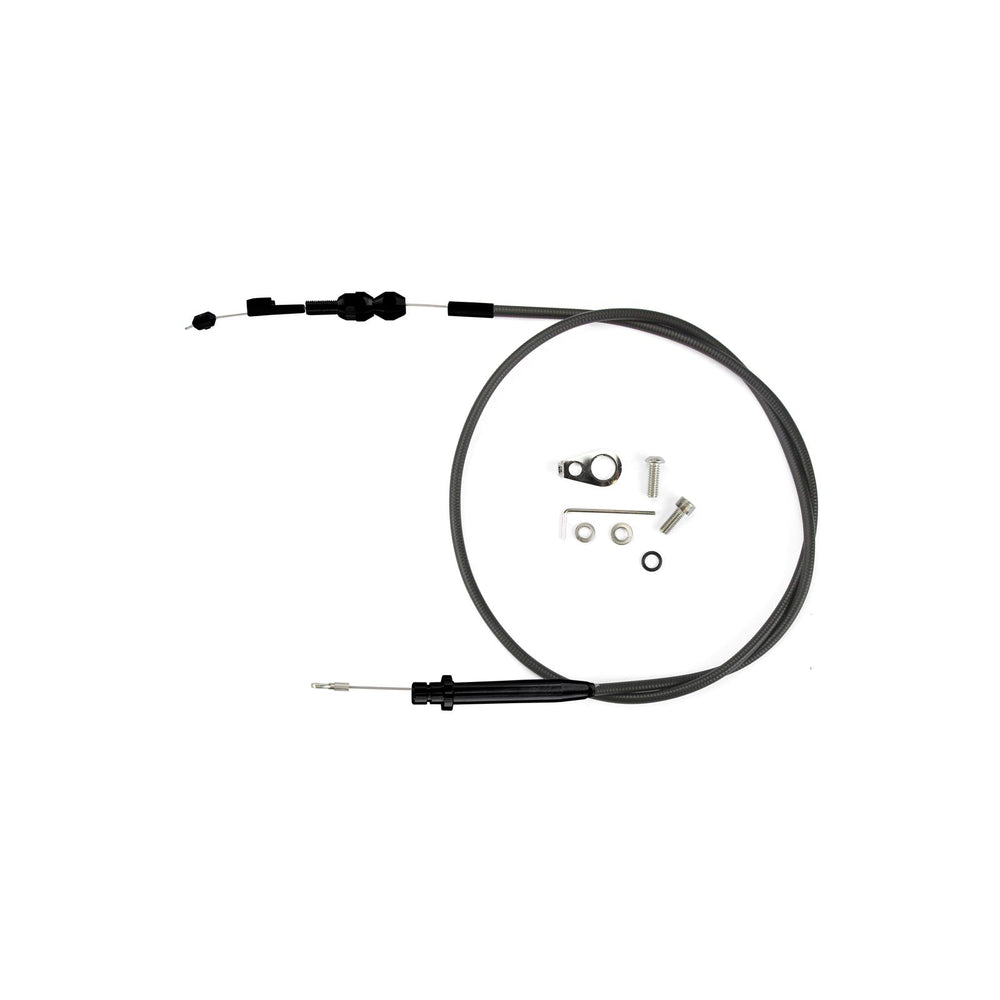 TUNEDPORT TH350 KICKDOWN CABLE BLK HOUSING & FITTINGS