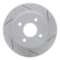 R1 18-22 Ford Ecosport Rear Right Drilled & Slotted Geoperformance Rotor