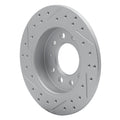 DFC 03-08 Hyundai Tiburon Rear Right Drilled & Slotted Geoperformance Rotor