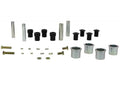 Control arm - upper bushing 8 Bushings 4 Shells 4 Tubes 4 Nuts Install Guide Grease