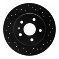 R1 16-22 Chevrolet Bolt EUV Rear Right Drilled Black Brake Rotor
