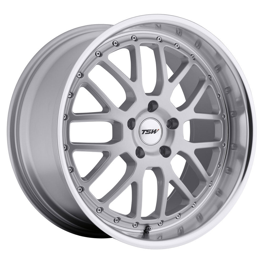 TSW Alloy Wheels silver auto part