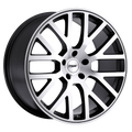 ~(42 lbs. 22X22X12)~ TSW DONINGTON 20x10.0 5/112 ET40 CB72.1 GUNMETAL MIRROR CUT FACE/GUNMETAL LIP