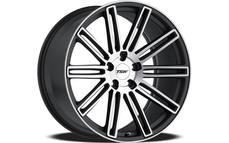 TSW Alloy Wheels black auto part