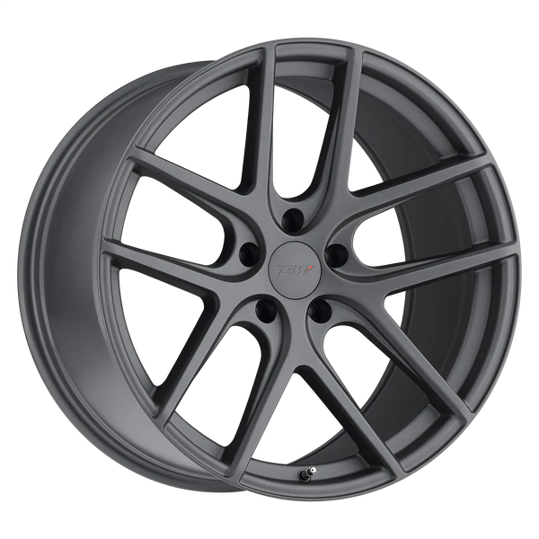 ~(49 lbs. 22X22X12)~ TSW GENEVA 20x10.0 5/112 ET40 CB72.1 MATTE GUNMETAL