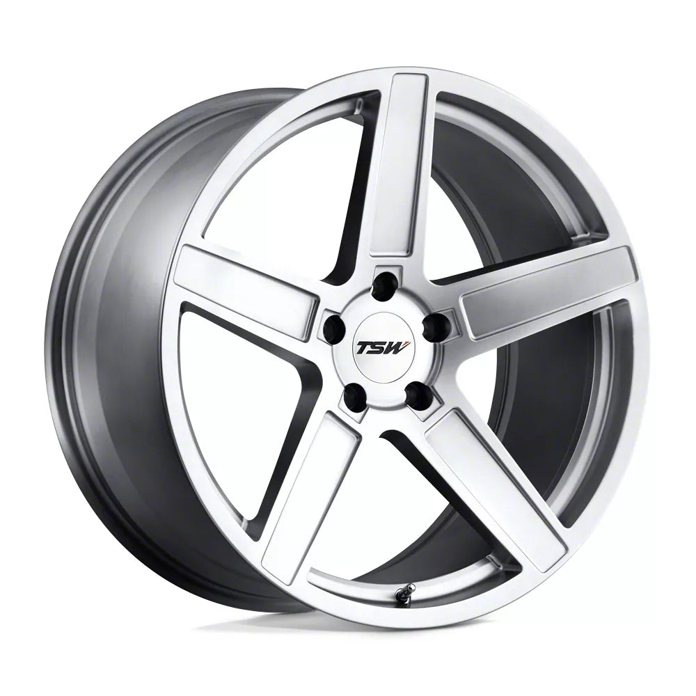 TSW Alloy Wheels silver auto part