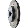 R1 78-90 Dodge Omni Front Left Drilled & Slotted Black Brake Rotor