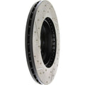 R1 78-90 Dodge Omni Front Left Drilled & Slotted Black Brake Rotor