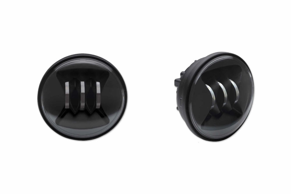 J.W. Speaker 12V SAE ECE RHT LED Fog Light with Chrome Inner Bezel 0546161