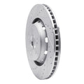 R1 09-15 Toyota Venza Front Left Drilled & Slotted Silver Brake Rotor
