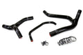 HPS Performance Black Reinforced Silicone Radiator Hose Kit Coolant for Kawasaki 06-08 KX450F