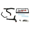 HPS Performance Black Reinforced Silicone Radiator Hose Kit Coolant for Kawasaki 06-08 KX450F