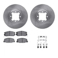R1 82-85 Toyota Celica Front Brake Rotor Set w/Ceramic Pads and Hardware