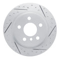 R1 14-25 BMW I3 Rear Right Drilled & Slotted Geo-Carbon Rotor