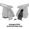 Rhino-Rack 2500 Fitting Kit - 4 Pads/4 Clamps
