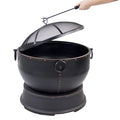 ATHENA 14IN DEEP BOWL FIRE PIT WITH COOKING GRID