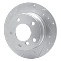 DFC 95-99 BMW 318ti Rear Left Drilled & Slotted Silver Brake Rotor