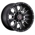 Aluminum Wheels 12x7 Mamba UTV A77 Machined Spokes Satin Black 5 Offset 4 on 156 Bolt Pattern Raceline
