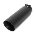 Exhaust Tip Exhaust Tip 4.5 Inch Black Angle Cut Fits 3.0 Inch Tubing, 11.00-In Long Clamp On Flowmaster