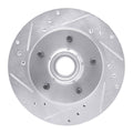 DFC 82-95 Buick Regal Front Left Drilled & Slotted Silver Brake Rotor