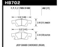 Hawk 11-16 Jeep Grand Cherokee Super Duty Rear Brake Pads