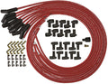 Moroso Universal Ignition Wire Set - Blue Max - Spiral Core - Unsleeved - 135 Degree - Red