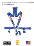 RaceQuip Blue L & L 5pt Seat Belt