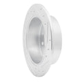 R1 Concepts Brake Rotor Drilled and Slotted Silver Fits Hyundai Sonata