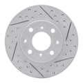 R1 86-91 Acura Integra Front Right Drilled & Slotted Geoperformance Rotor