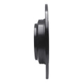 R1 09-14 Acura TL Rear Right Drilled & Slotted Black Brake Rotor