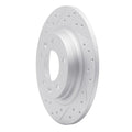 R1 98-15 Ford Fusion Rear Left Drilled & Slotted Geoperformance Rotor