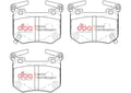 DBA 2018+ Kia Stinger V6 Twin Turbo XP Performance Rear Brake Pads