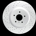R1 04-04 Mitsubishi Lancer Front Right Drilled & Slotted Geoperformance Rotor