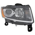 RH HEADLAMP ASSY COMPOSITE; HALOGEN; STD TYPE; CHROME; GRAND CHEROKEE 1416