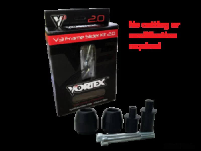 Vortex Racing 06-08 Kawasaki ER 6 N V3 2.0 Frame Slider Kit- No cut