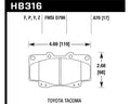Hawk LTS Street Brake Pads