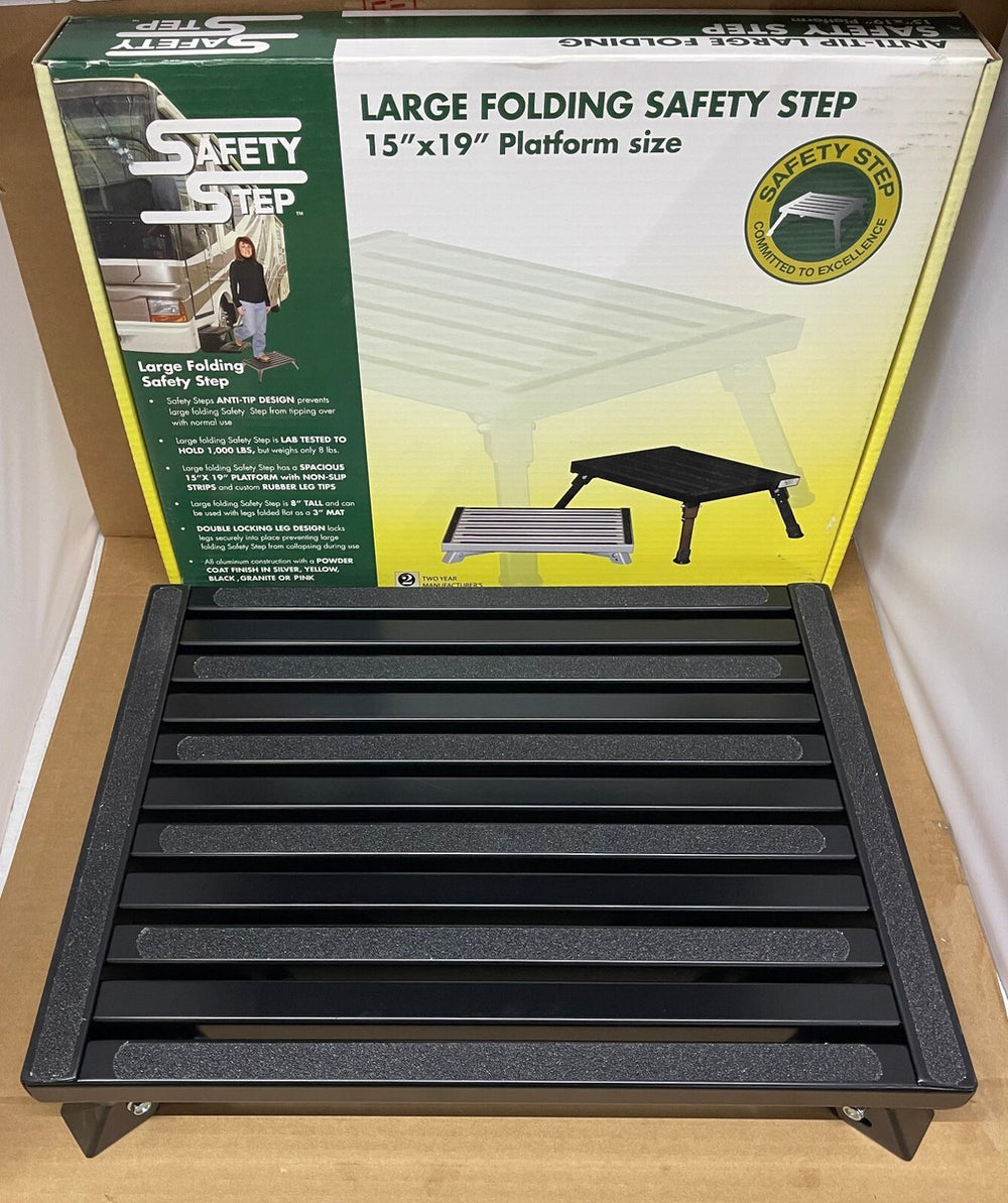 LG. FOLDING STEP, BLACK