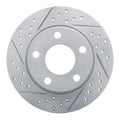 R1 99-02 Audi A6 Quattro Rear Left Drilled & Slotted Geoperformance Rotor