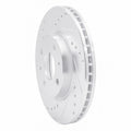 R1 87-91 Sterling 825 Rear Left Drilled & Slotted Silver Brake Rotor