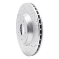 R1 88-96 Chevrolet Corvette Left Front Drilled & Slotted Silver Brake Rotor
