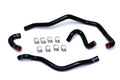 HPS Performance Reinforced Black Silicone Heater Hose Kit Coolant for BMW 01-06 E46 M3 Left Hand Drive
