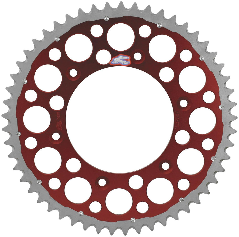 Renthal 92-24 Honda CR125R/250R/500R/ CRF250R/X/450R/RWE/RX Rear Twinring - Red 520-49P Teeth
