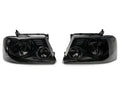 Raxiom 04-08 Ford F-150 Axial Series OEM Style Replacement Headlights- Chrome Housing- Smoked Lens